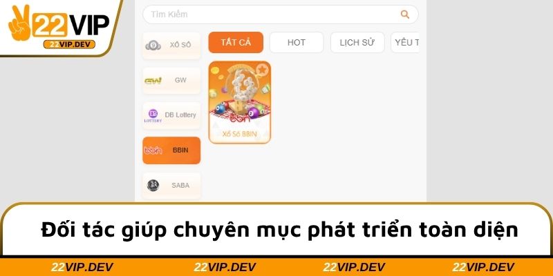 Đối tác giúp chuyên mục phát triển toàn diện