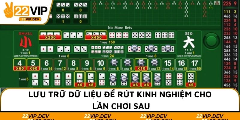 Lưu trữ dữ liệu để rút kinh nghiệm cho lần chơi sau