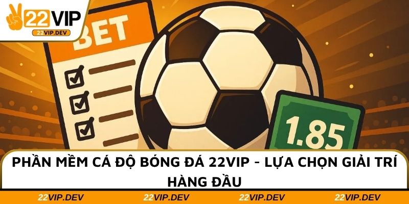 Phần Mềm Cá Độ Bóng Đá 22VIP - Lựa Chọn Giải Trí Hàng Đầu